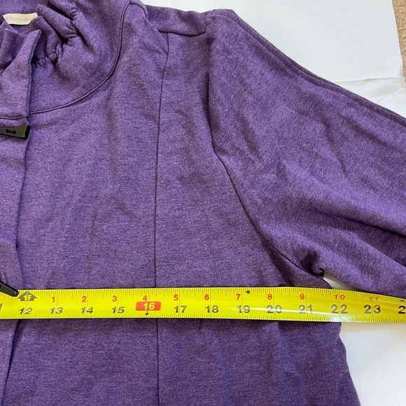 Soft Surroundings Purple La Parisienne Jacket Coat Toggle Button NWOT Size 1X - Picture 2 of 8